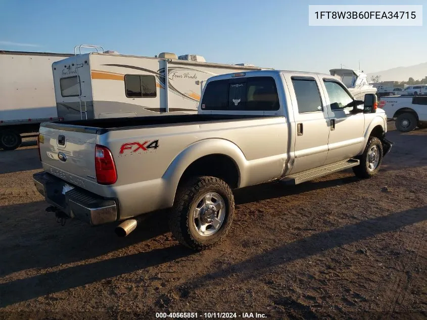 2015 Ford F-350 Xlt VIN: 1FT8W3B60FEA34715 Lot: 40565851