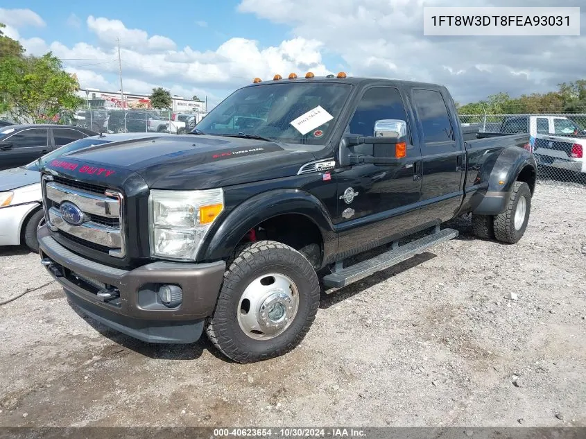 1FT8W3DT8FEA93031 2015 Ford F-350 Lariat