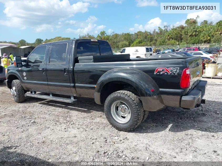 1FT8W3DT8FEA93031 2015 Ford F-350 Lariat