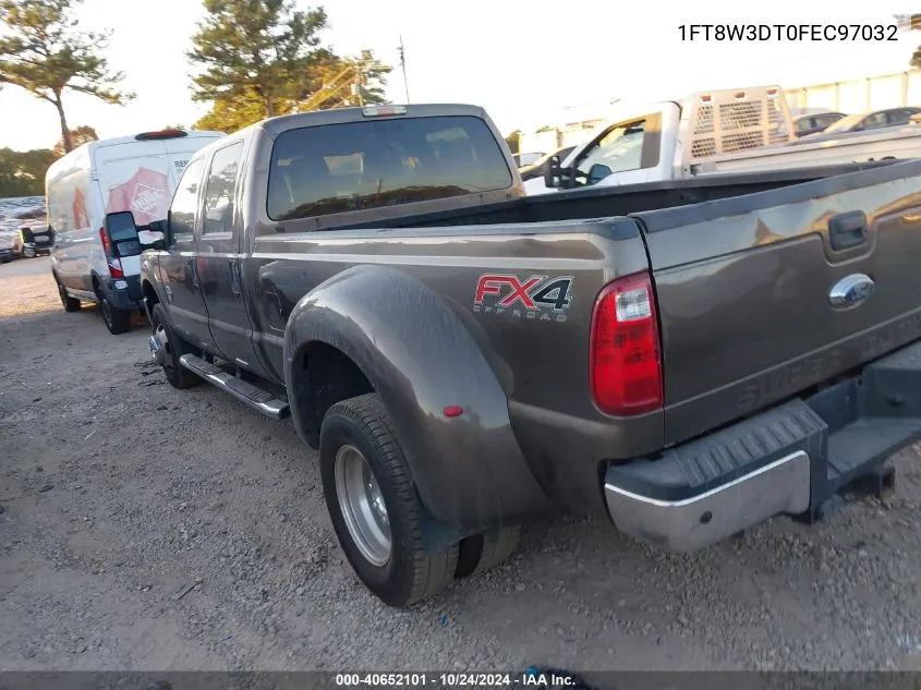 1FT8W3DT0FEC97032 2015 Ford F-350 Xlt