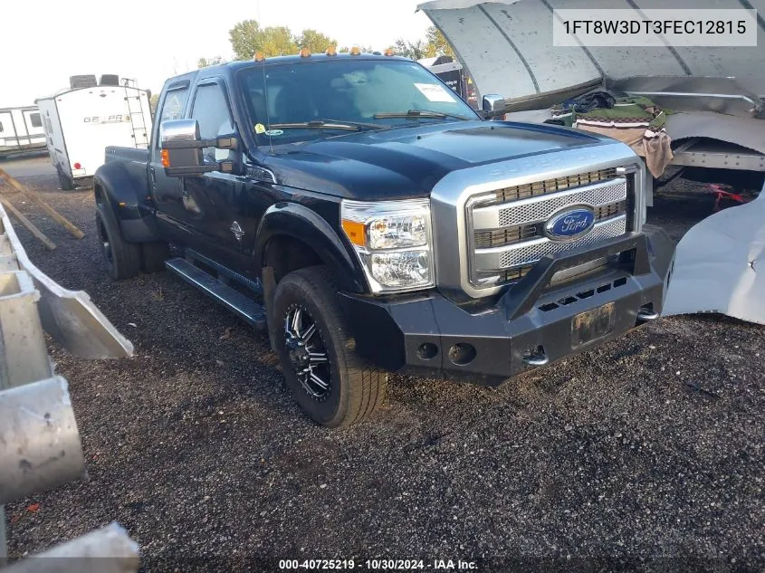 2015 Ford F-350 Lariat VIN: 1FT8W3DT3FEC12815 Lot: 40725219