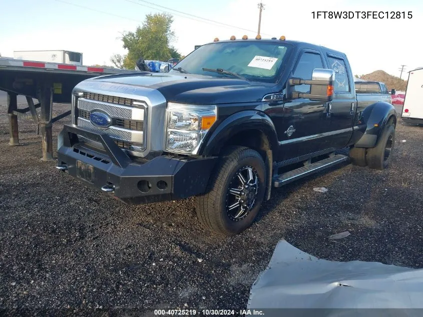 2015 Ford F-350 Lariat VIN: 1FT8W3DT3FEC12815 Lot: 40725219