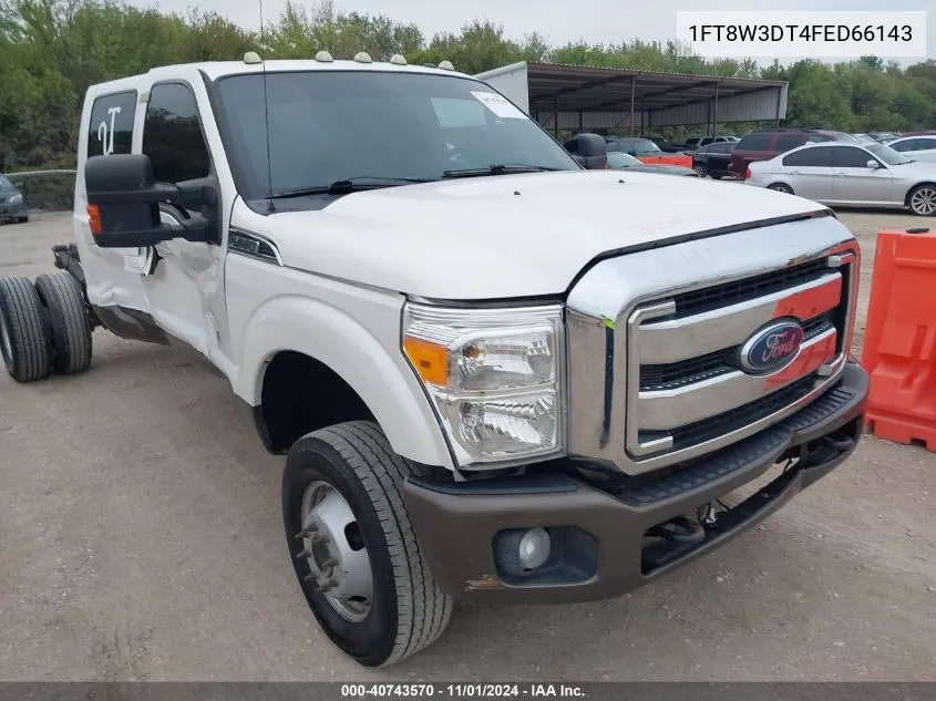 2015 Ford F-350 Lariat VIN: 1FT8W3DT4FED66143 Lot: 40743570