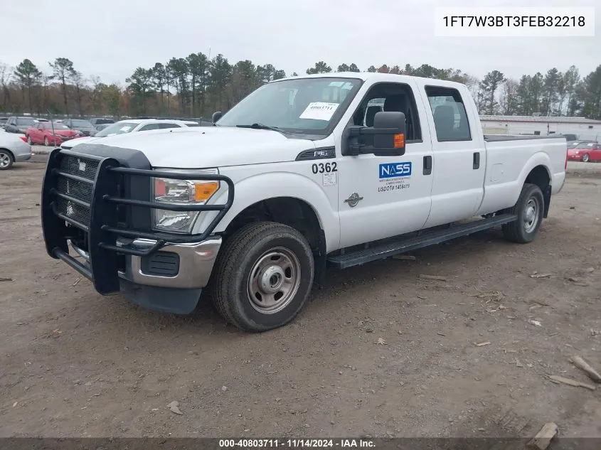 2015 Ford F-350 Xl VIN: 1FT7W3BT3FEB32218 Lot: 40803711