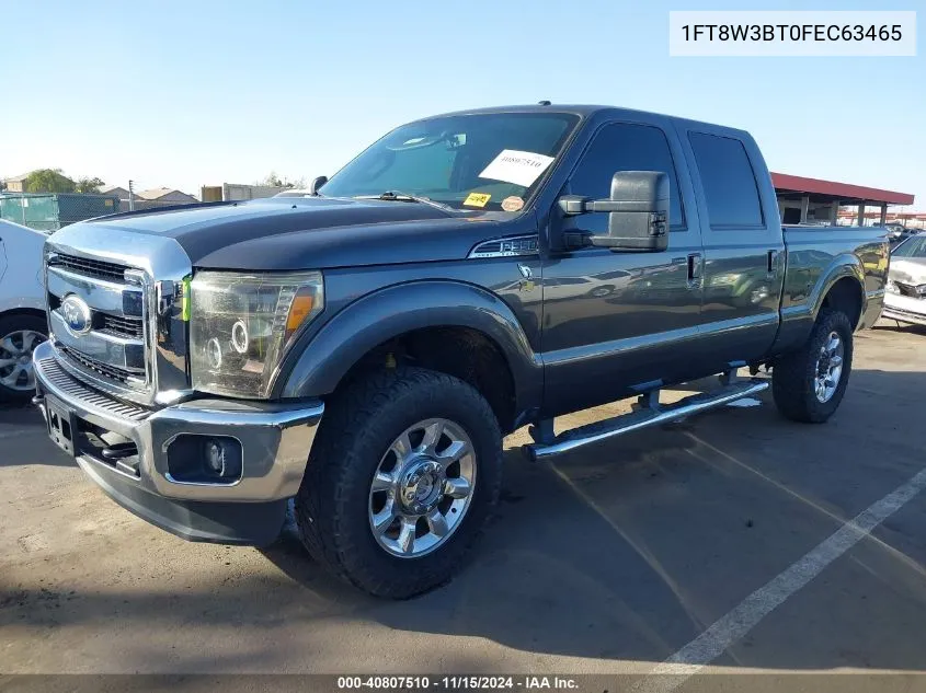 2015 Ford F-350 Lariat VIN: 1FT8W3BT0FEC63465 Lot: 40807510