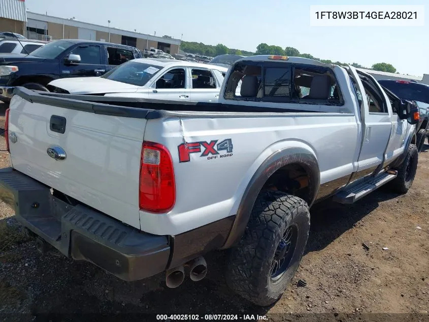 1FT8W3BT4GEA28021 2016 Ford F-350 Lariat