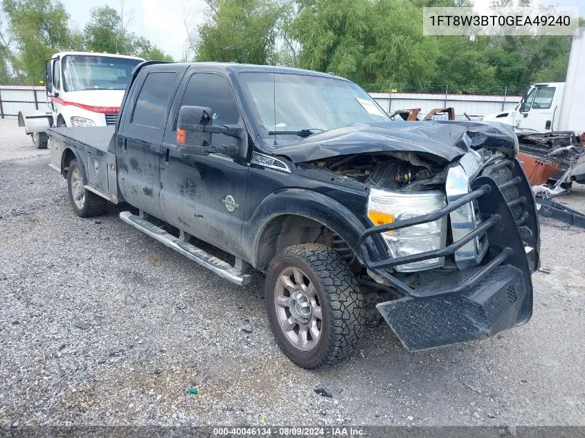 1FT8W3BT0GEA49240 2016 Ford F-350 Lariat