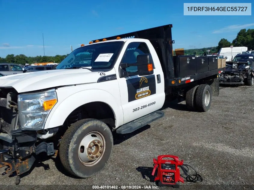 2016 Ford F-350 Chassis Xl VIN: 1FDRF3H64GEC55727 Lot: 40101462