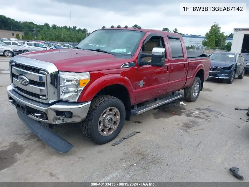 2016 Unknown F-350 Lariat VIN: 1FT8W3BT3GEA87142 Lot: 40728664