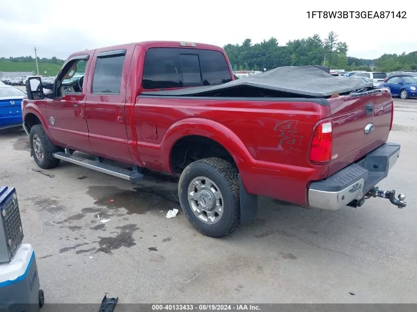 2016 Unknown F-350 Lariat VIN: 1FT8W3BT3GEA87142 Lot: 40728664