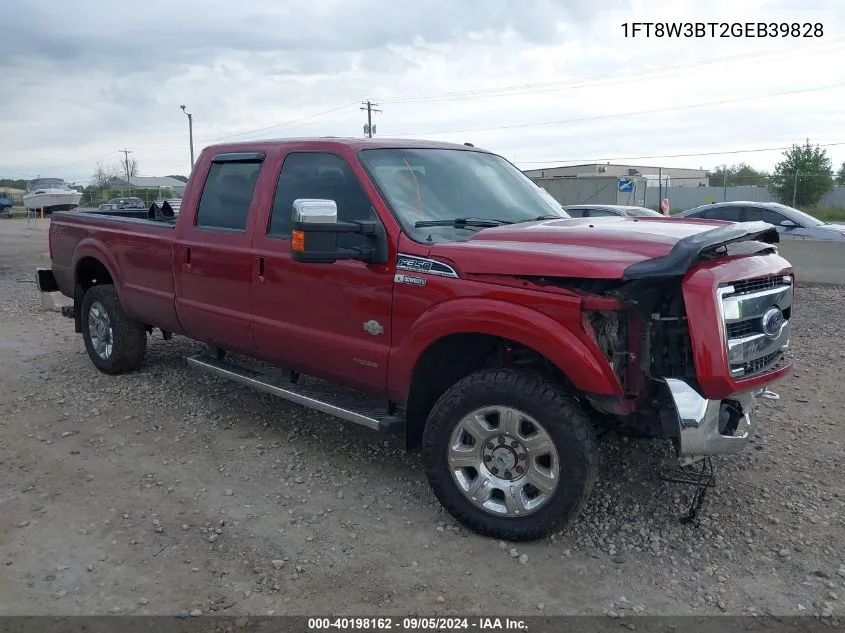 1FT8W3BT2GEB39828 2016 Ford F-350 Lariat