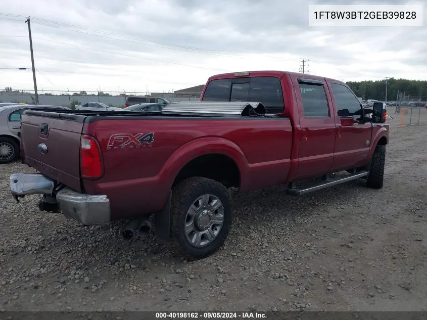 2016 Ford F-350 Lariat VIN: 1FT8W3BT2GEB39828 Lot: 40198162