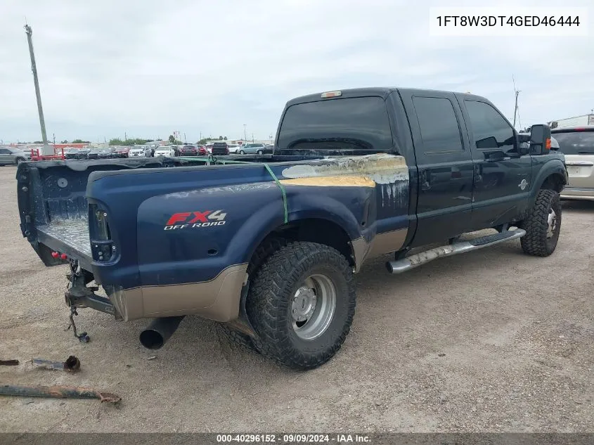 1FT8W3DT4GED46444 2016 Ford F-350 Lariat