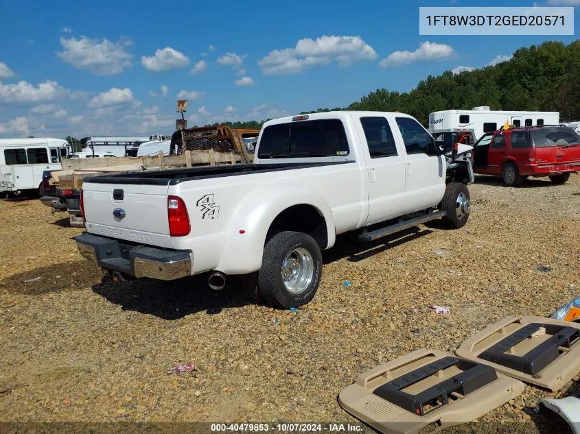 2016 Ford F-350 Lariat VIN: 1FT8W3DT2GED20571 Lot: 40479853