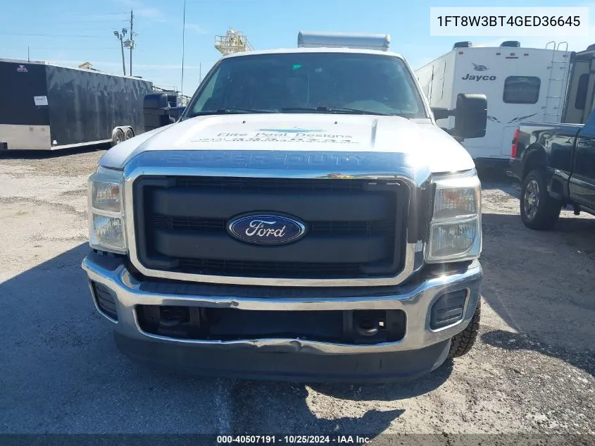 2016 Ford F-350 Xl VIN: 1FT8W3BT4GED36645 Lot: 40507191