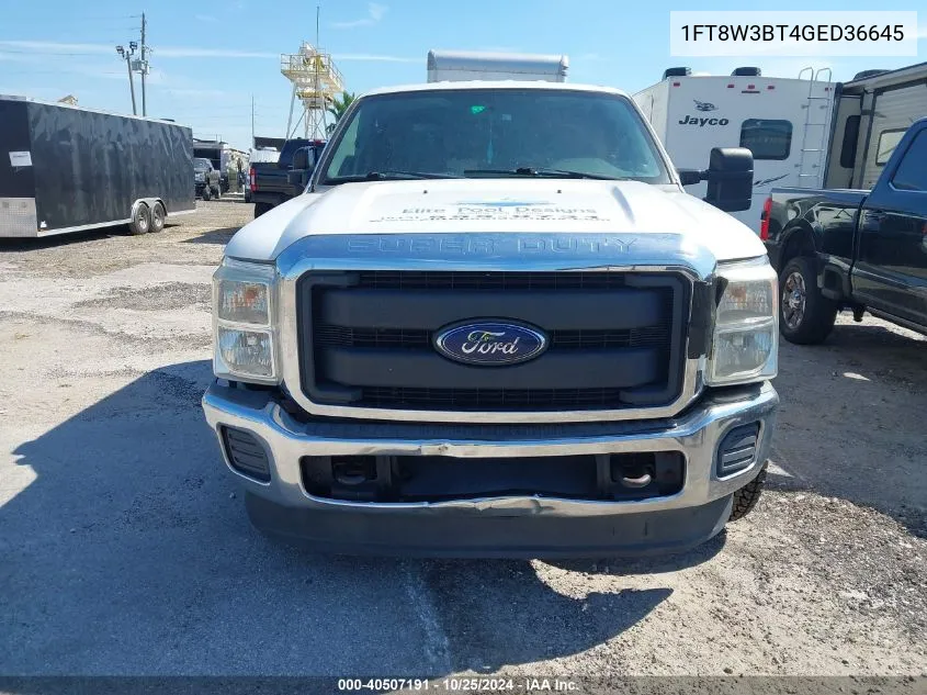 2016 Ford F-350 Xl VIN: 1FT8W3BT4GED36645 Lot: 40507191