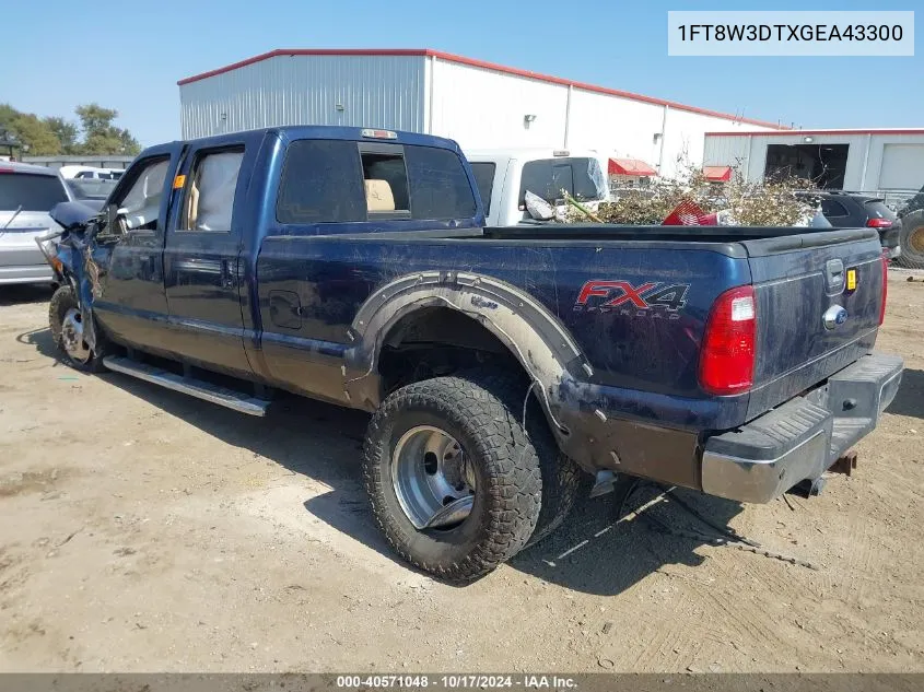 2016 Ford F-350 Lariat VIN: 1FT8W3DTXGEA43300 Lot: 40571048