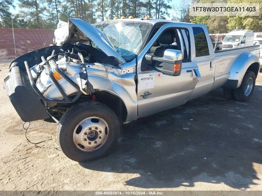 2016 Ford F-350 Lariat VIN: 1FT8W3DT3GEA11403 Lot: 40593874