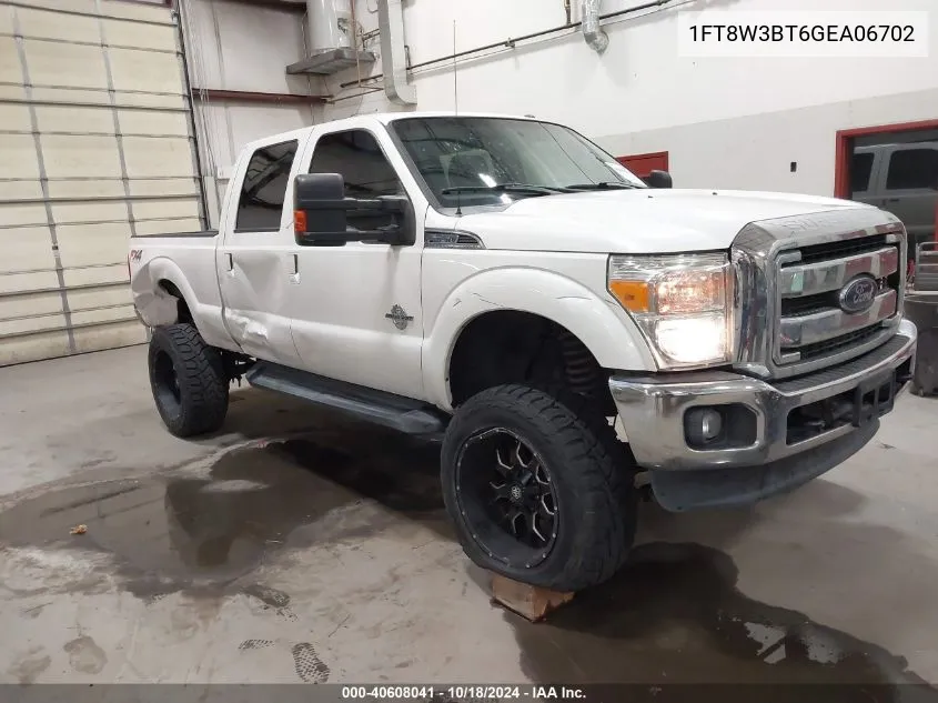 2016 Ford F-350 Lariat VIN: 1FT8W3BT6GEA06702 Lot: 40608041