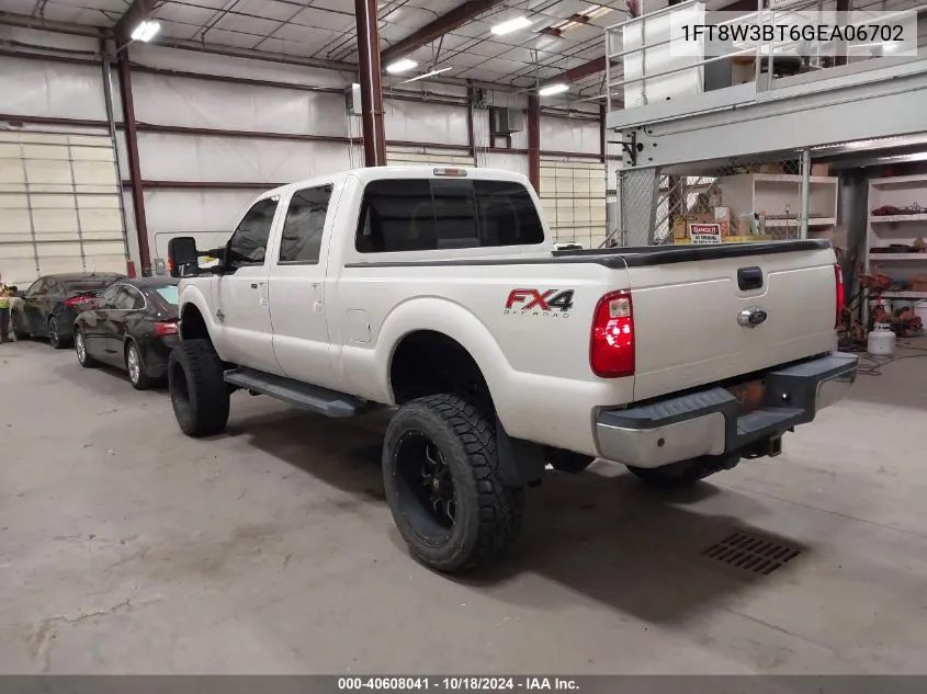 2016 Ford F-350 Lariat VIN: 1FT8W3BT6GEA06702 Lot: 40608041