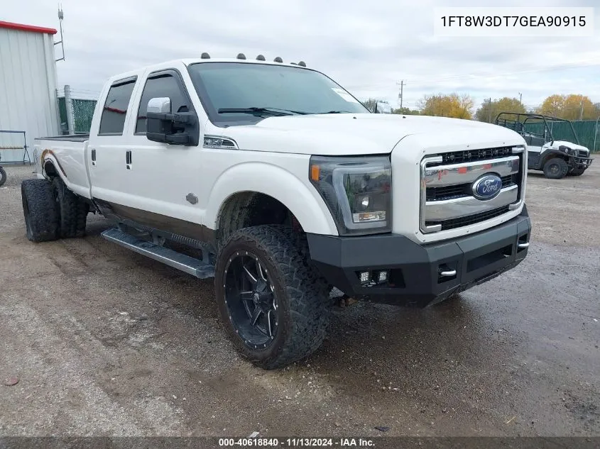 2016 Ford F-350 Lariat VIN: 1FT8W3DT7GEA90915 Lot: 40618840