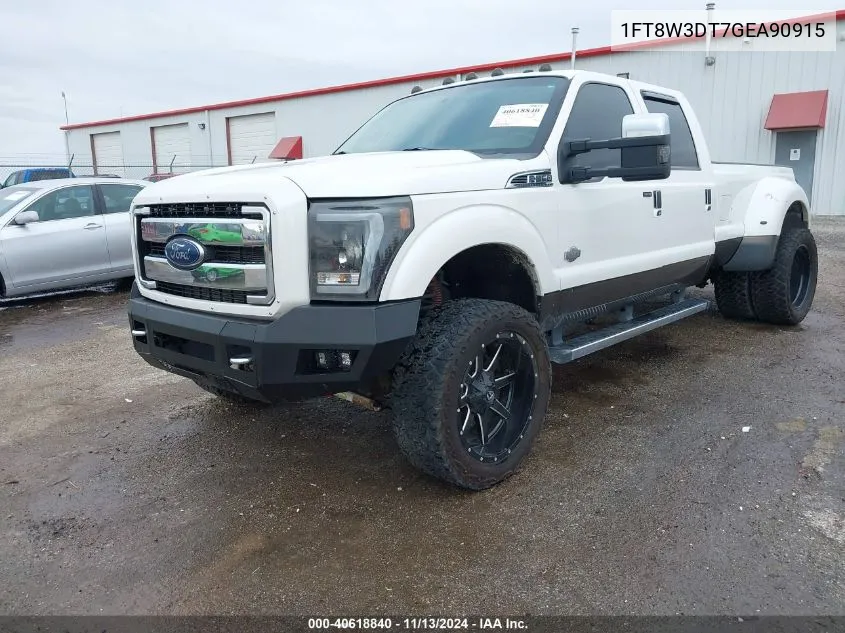 2016 Ford F-350 Lariat VIN: 1FT8W3DT7GEA90915 Lot: 40618840