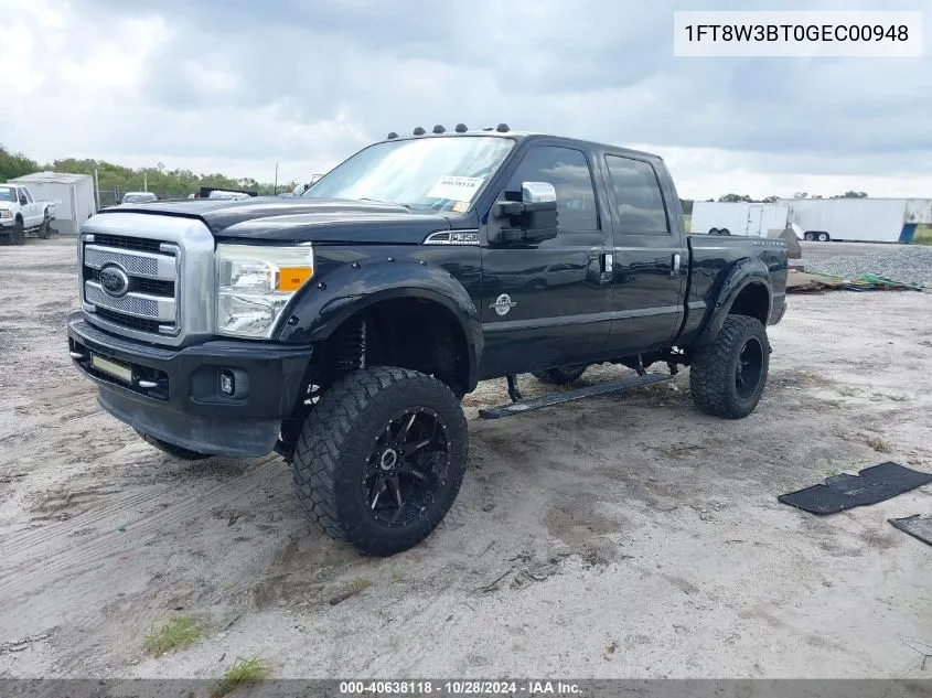 2016 Ford F-350 Lariat VIN: 1FT8W3BT0GEC00948 Lot: 40638118