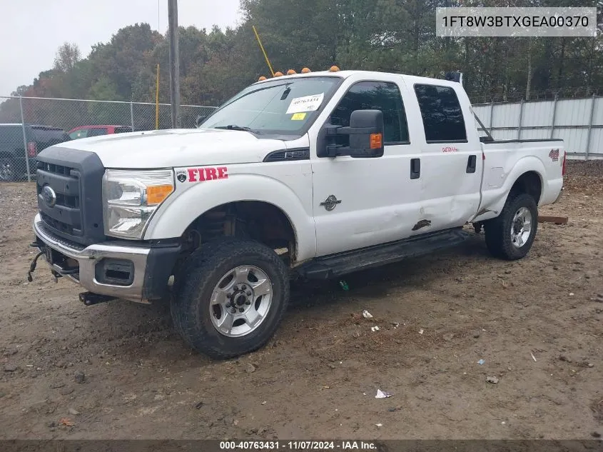 2016 Ford F-350 Xl VIN: 1FT8W3BTXGEA00370 Lot: 40763431