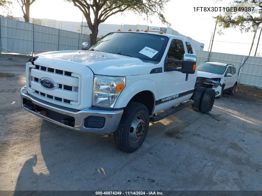 2016 Ford F-350 Xl VIN: 1FT8X3DT1GEB49387 Lot: 40874249