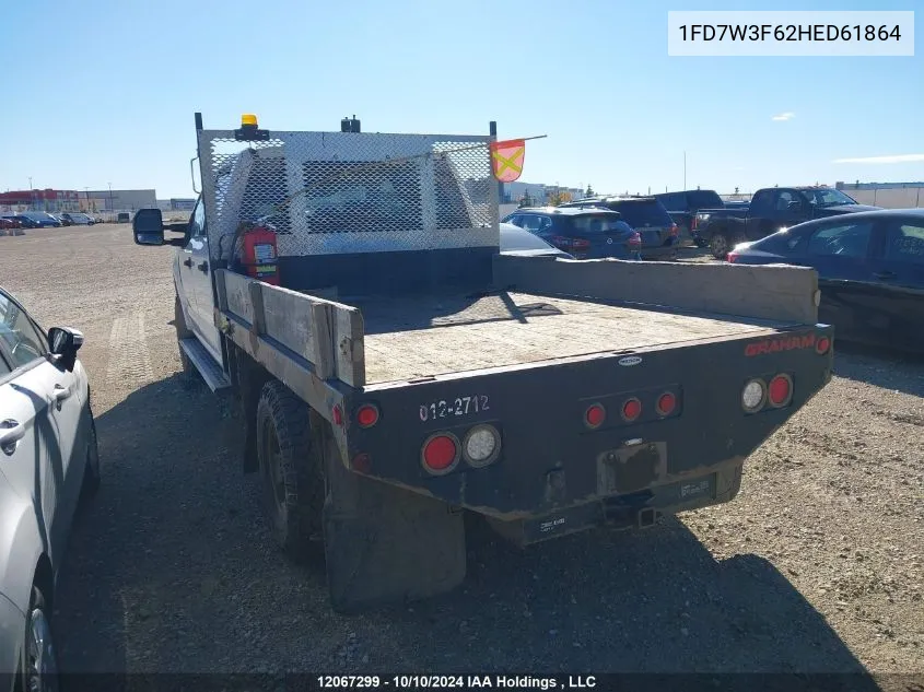 2017 Ford F350 Super Duty VIN: 1FD7W3F62HED61864 Lot: 12067299