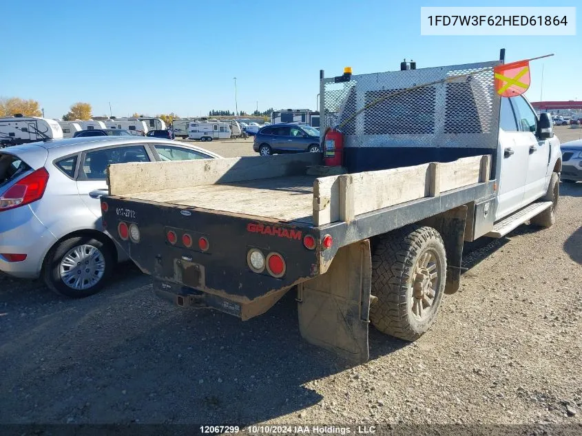 2017 Ford F350 Super Duty VIN: 1FD7W3F62HED61864 Lot: 12067299