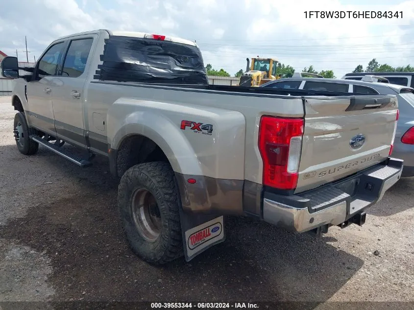 1FT8W3DT6HED84341 2017 Ford F-350 Lariat