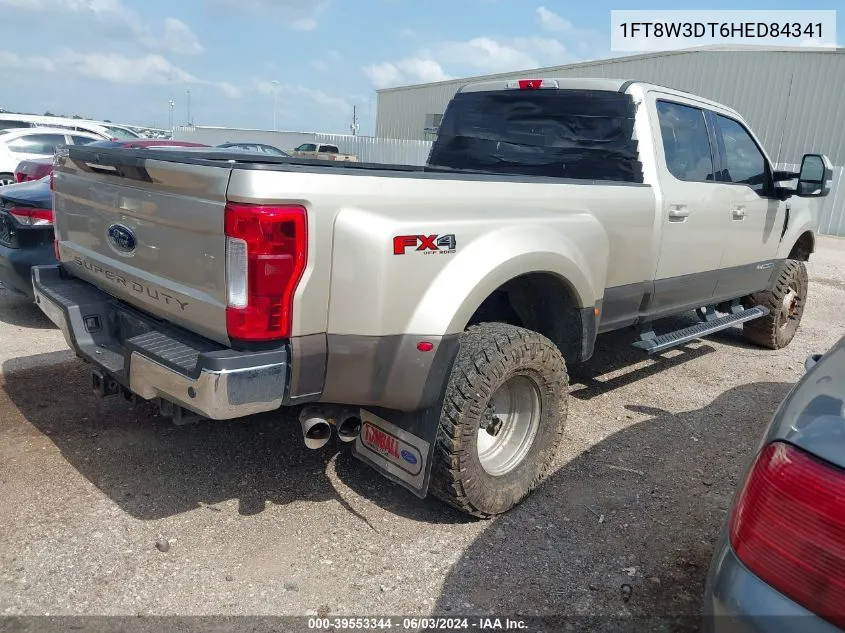 2017 Ford F-350 Lariat VIN: 1FT8W3DT6HED84341 Lot: 39553344