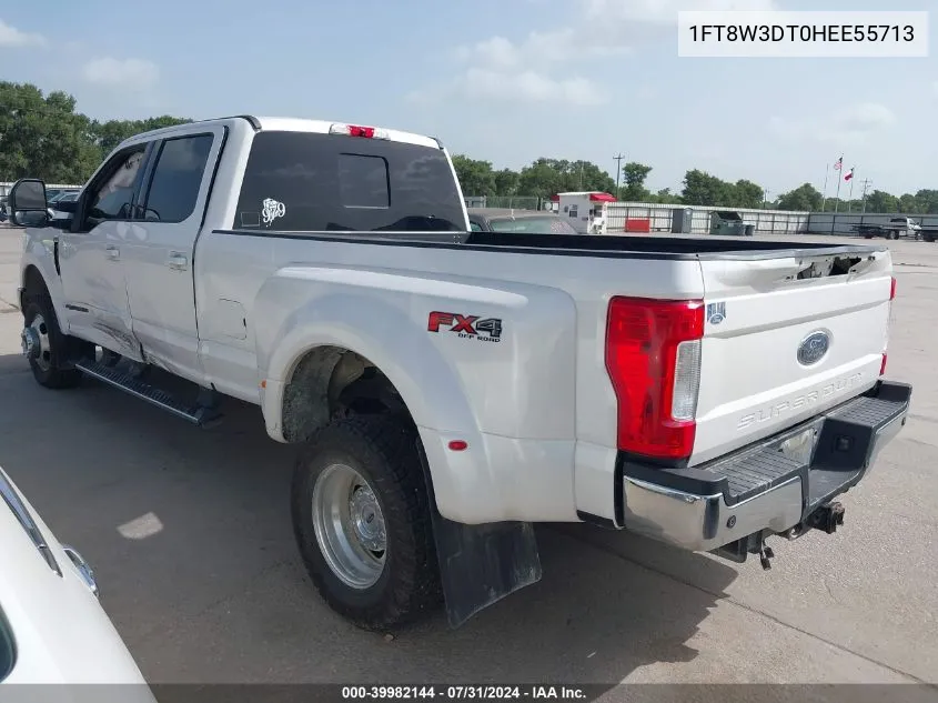 1FT8W3DT0HEE55713 2017 Ford F-350 Lariat