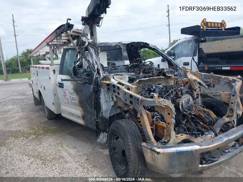 1FDRF3G69HEB33562 2017 Ford F-350 Chassis Xl