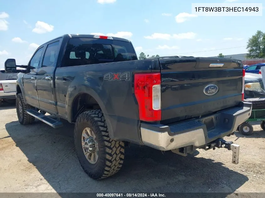 2017 Ford F-350 Xlt VIN: 1FT8W3BT3HEC14943 Lot: 40097641