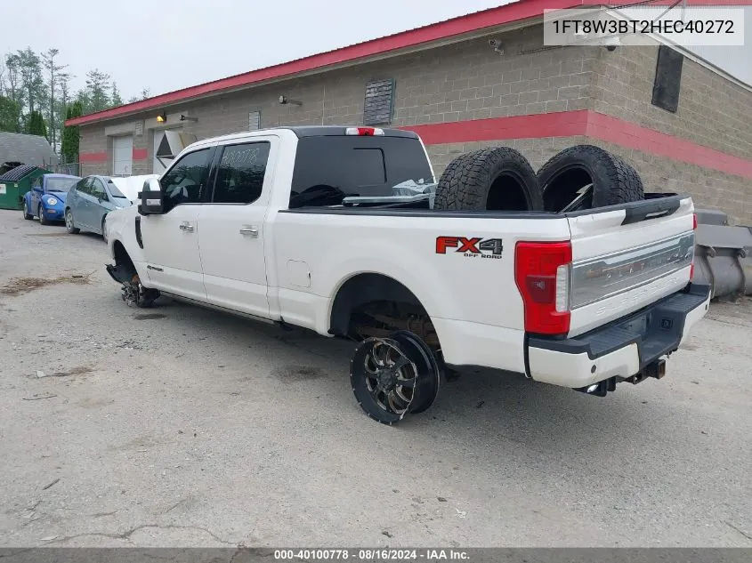 1FT8W3BT2HEC40272 2017 Ford F-350 Platinum