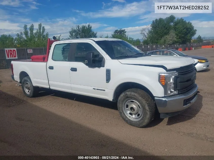 1FT7W3AT2HED28252 2017 Ford F-350 Xl