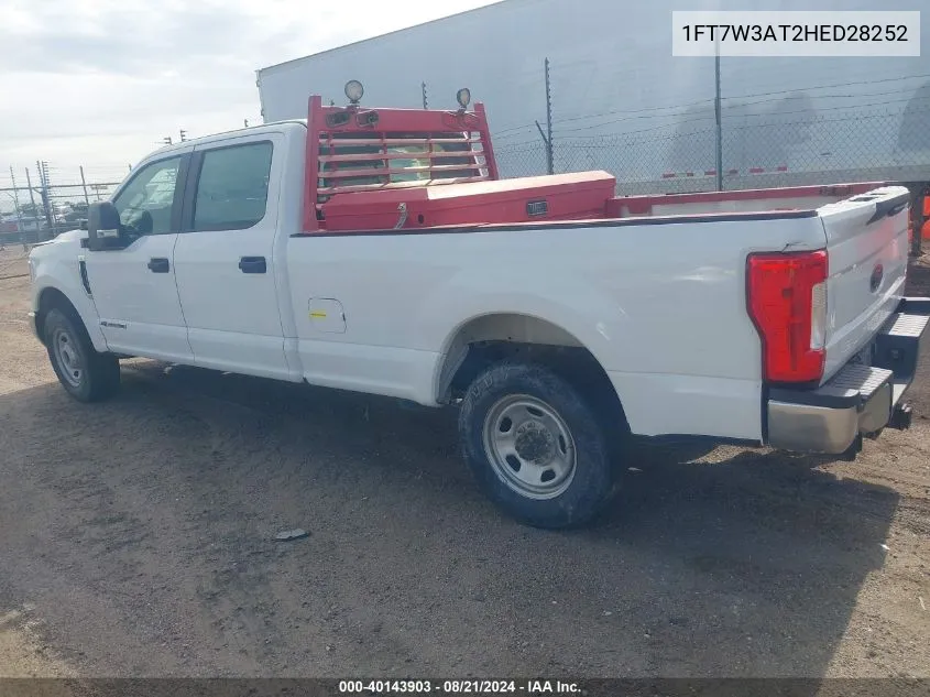 1FT7W3AT2HED28252 2017 Ford F-350 Xl