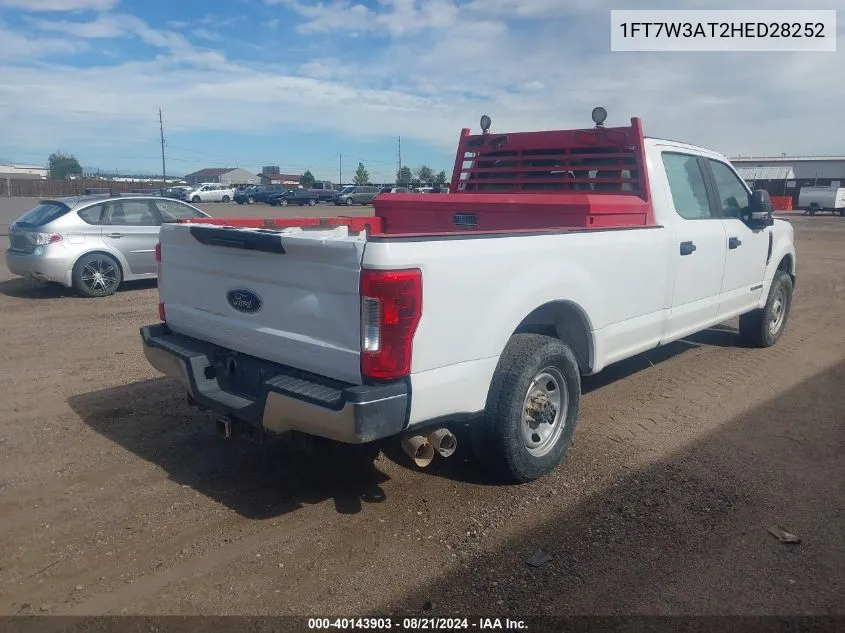 1FT7W3AT2HED28252 2017 Ford F-350 Xl