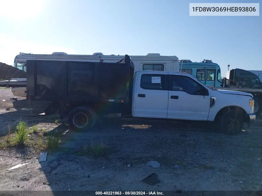 1FD8W3G69HEB93806 2017 Ford F-350 Chassis Xl