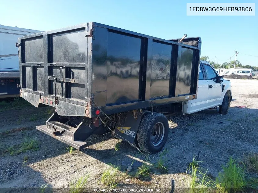 1FD8W3G69HEB93806 2017 Ford F-350 Chassis Xl