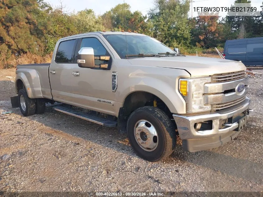 1FT8W3DT9HEB21759 2017 Ford F-350 Lariat