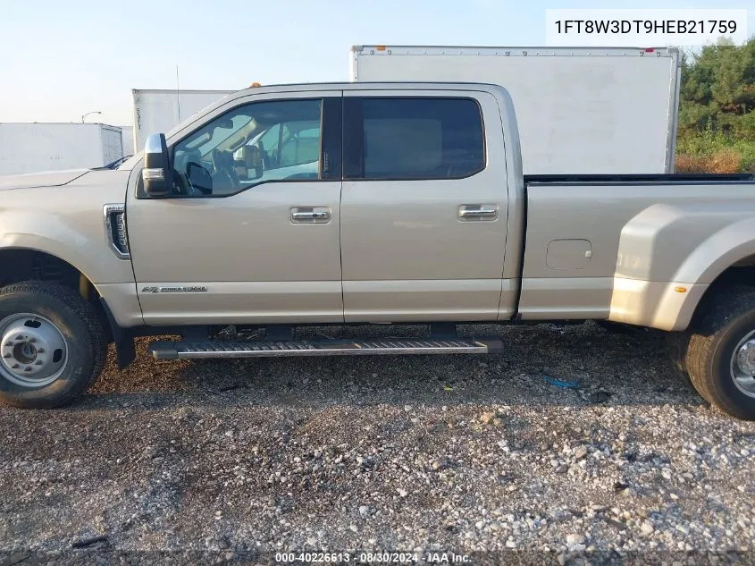 1FT8W3DT9HEB21759 2017 Ford F-350 Lariat