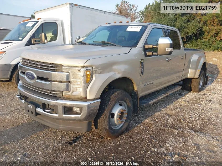 1FT8W3DT9HEB21759 2017 Ford F-350 Lariat