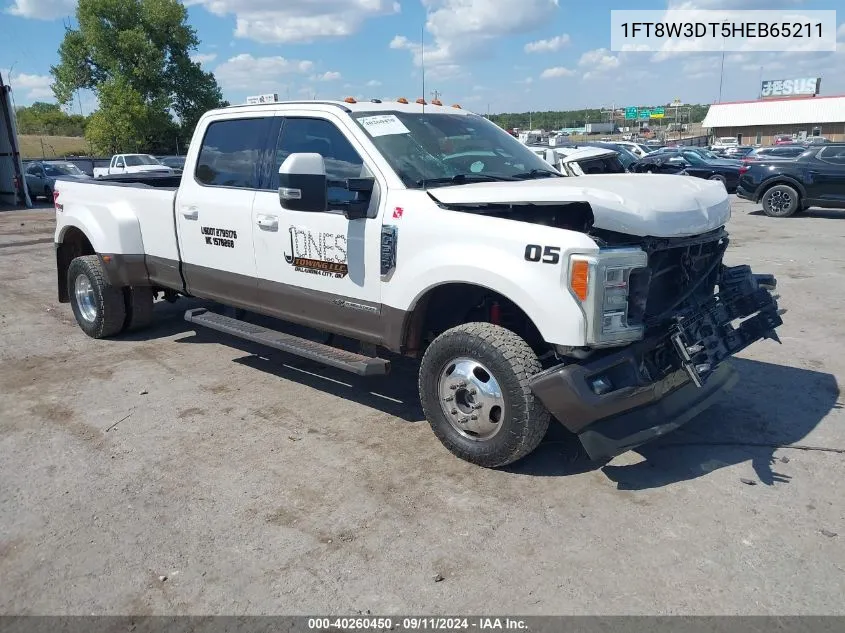 2017 Ford F-350 King Ranch VIN: 1FT8W3DT5HEB65211 Lot: 40260450