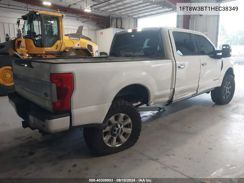 1FT8W3BT1HEC38349 2017 Ford F-350 Platinum