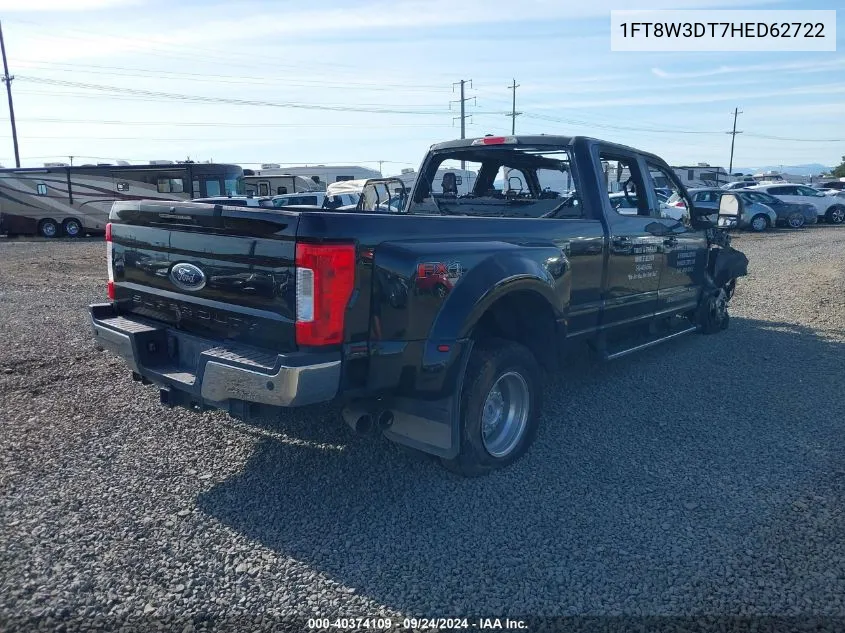 1FT8W3DT7HED62722 2017 Ford F-350 Lariat