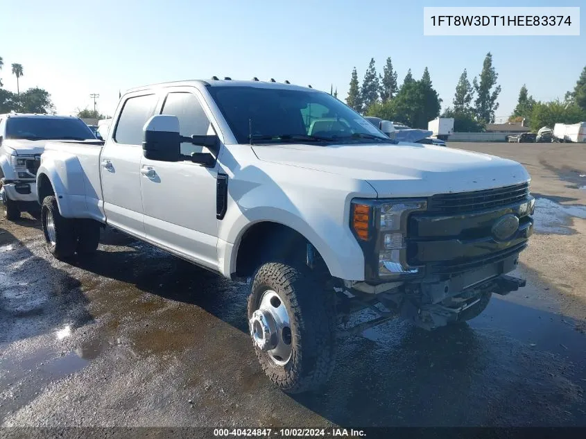 1FT8W3DT1HEE83374 2017 Ford F-350 Lariat