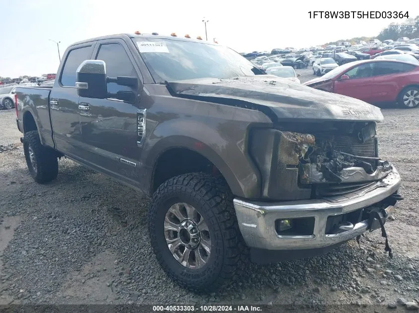 2017 Ford F-350 King Ranch VIN: 1FT8W3BT5HED03364 Lot: 40533303